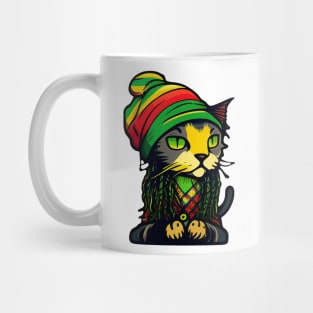 Rasta cat Mug